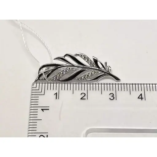 Золота брошка Імперія золота з фіанітами. БШ128БИ - фото 4