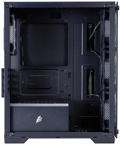 Корпус 1stPlayer X2-M-BK-4F7 Black без БП (X2-M-BK-4F7) - фото 6
