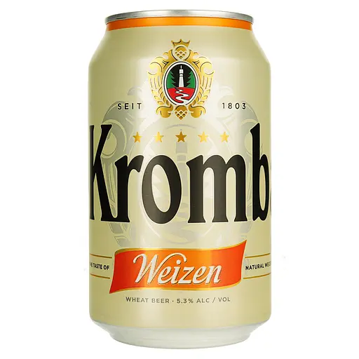 Пиво Krombacher Weizen светлое нефильтрованное 5.3% 0.33 л