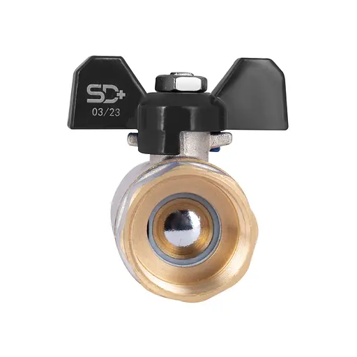 Кран кульовий SD Plus 1" ВР для води (метелик) SD602W25 - фото 3