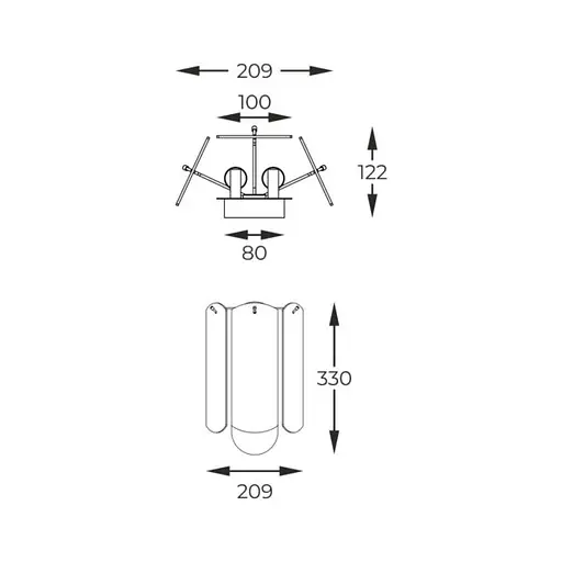 Настінний світильник NIRA MB3523-2-EGN Zuma Line - фото 3