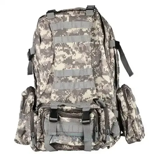 Рюкзак тактический с подсумками Digital Eagle B08 55 литр / Военный, штурмовой / Армянский Черный - фото 8