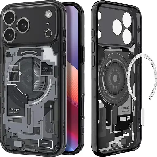 Чехол Spigen Ultra Hybrid Zero One with MagSafe для Apple iPhone 17 Pro Max Black ACS10289 (149391) - фото 5