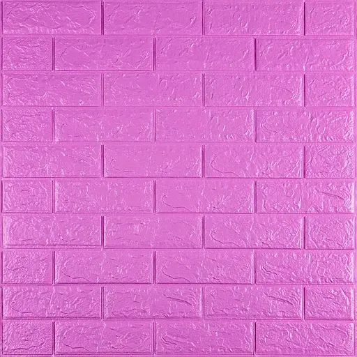 3D панель самоклеящаяся 700х770х5мм кирпич Пурпурный (14-5) SW-00001334 - фото 1