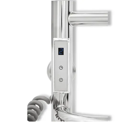 Электрический полотенцесушитель Laris Еврофлеш П8 500x1000 с полкой Е левый S 73207612, Хром, Левое, Электронный - фото 5