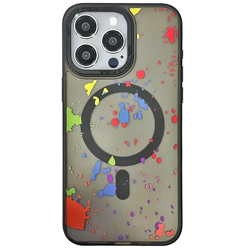 Чохол Epik TPU+PC Flush with MagSafe для Apple iPhone 15 Pro Max 6.7 Titanium black - фото 1