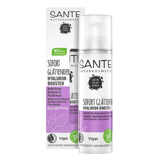 БИО-Бустер для лица против морщин Заметный эффект с Гиалуроновой кислотой и Акмеллой SANTE 30 мл - фото 1