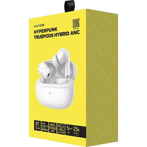 Наушники Hator Truepods Hybrid ANC White (HTA432) - фото 5