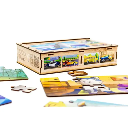 Детский деревянный пазл Животные 4 в 1 PuzzleOK Puz-10369, 80 элементов - фото 3