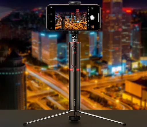 Селфі-монопод Baseus Fully Folding Selfie Stick SUDYZP-D1s чорний - фото 4