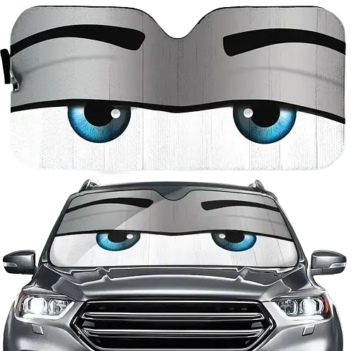 Оригінальний сонцезахисний козирок із очима - фото 1