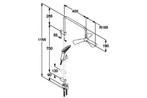 Душова система Kludi Fizz 6709305-00 - фото 2