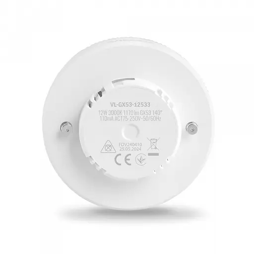 LED лампа VIDEX GX53 12W 3000K 220V - фото 3