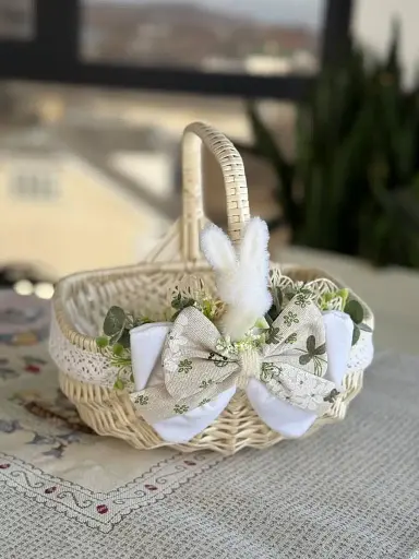 Пасхальная корзина 22х14х23см hand-made 2 MIS LT - фото 1