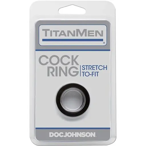 Эрекционное кольцо Doc Johnson TitanMen Tools - Cock Ring - Black - фото 2