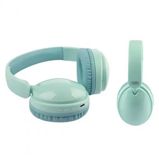 Наушники беспроводные XO BE36 Bluetooth накладные зеленые - фото 4