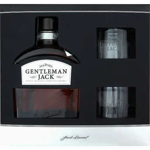 Уценка. Набор виски Jack Daniel's Gentleman Jack 40% 0.7 л + 2 стакана