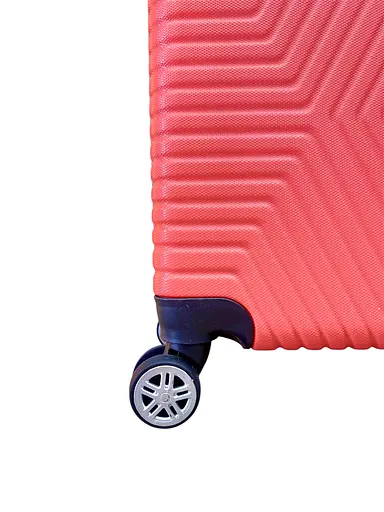 Чемодан Маленький (S) Поликарбонат На 4-х Двойных Колесах 50л POLO ПК022-S Персик - фото 3