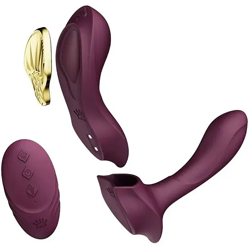 Смарт-вибратор в трусики Zalo - AYA Velvet Purple