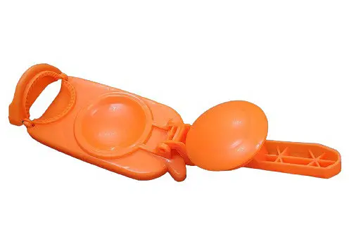 Пресс форма прибор для лепки приготовления вареников Оранжевая - фото 2