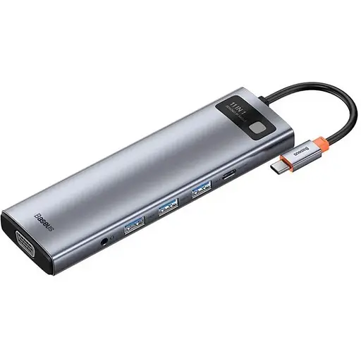 Usb Hub Baseus Metal Gleam Series 11-in-1 Multifunctional Type-C Серый (CAHub-CT0G) - фото 1