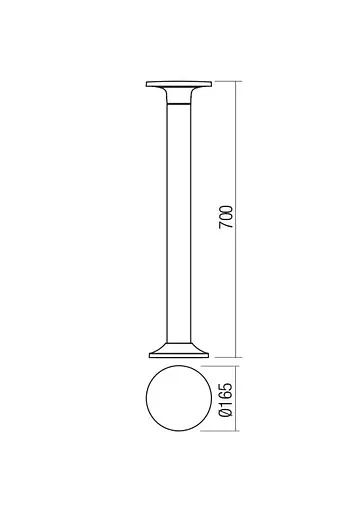Стовпчик AURA ST H70 LED 8W IP65 DG 3000K (4.1.2) Redo 90374 - фото 2