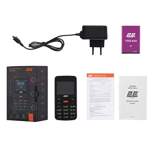 Мобільний телефон 2E T180 MAX 23" 2SIM 1000мА/год чорний - фото 9