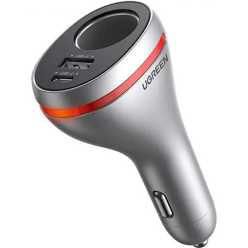 Автомобильное зарядное устройство Ugreen CD213 42.5W Car Charger Alu Case Dark Blue (60980)