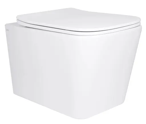 Унитаз подвесной Qtap Tern Ultra Quiet, с сиденьем Slim Duroplast/Soft-close/Quick Release QT17332303AW - фото 1