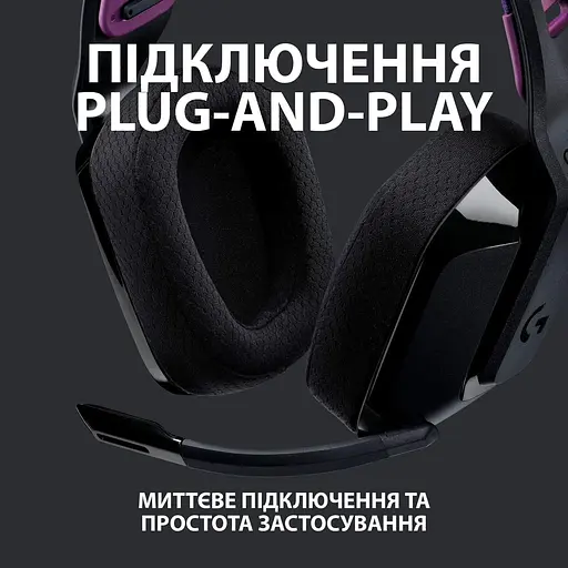 Ігрова гарнітура Logitech G535 Lightspeed Wireless Black (981-000972) - фото 4