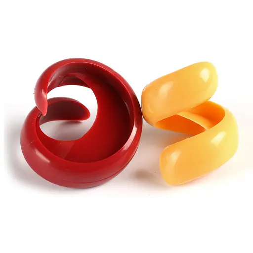 Набір ручних ножів із харчового пластику для нарізки сосисок - 2 шт., A-plus 83597 - фото 1