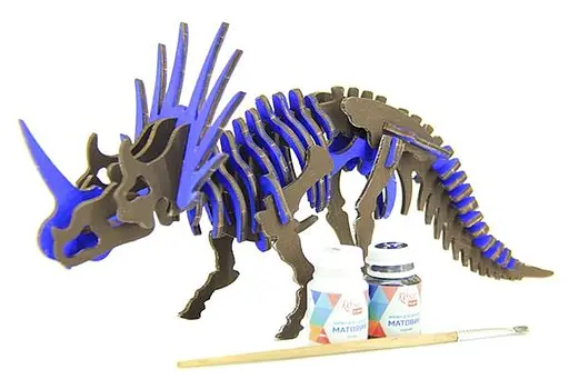 Дерев'яний конструктор динозавр ТРИЦЕРАТОПС - фото 3