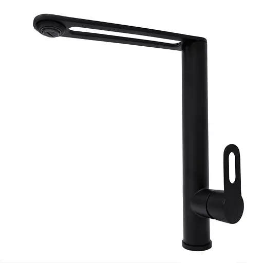 Смеситель для кухни из нержавеющей стали черный Nett OB-30 Черный - фото 3