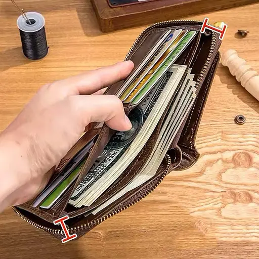 Чоловічий шкіряний гаманець BULL 12х9.5х2.5 см acs0029255 - фото 2