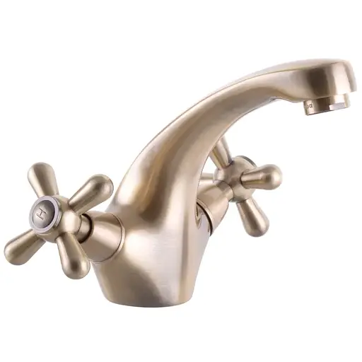 Смеситель для умывальника Haiba Dominox 161 бронзовый HB3937 Бронза - фото 1