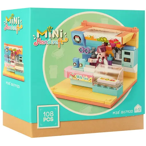Детский конструктор Магазин Bambi M38-B0792 с фигуркой Напитки - фото 1