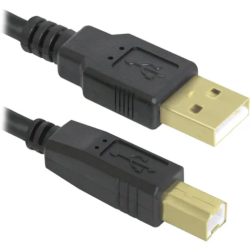 Кабель Defender USB AM-BM 3.0 м черный USB04-10PRO