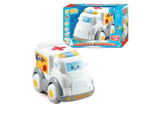 Машина музыкальная WToys Скорая помощь (укр.) - фото 1