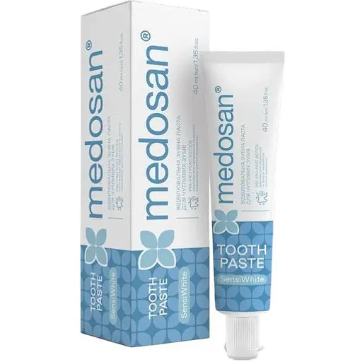 Відбілювальна зубна паста Medosan SensiWhite для чутливих зубів 40 мл - фото 1