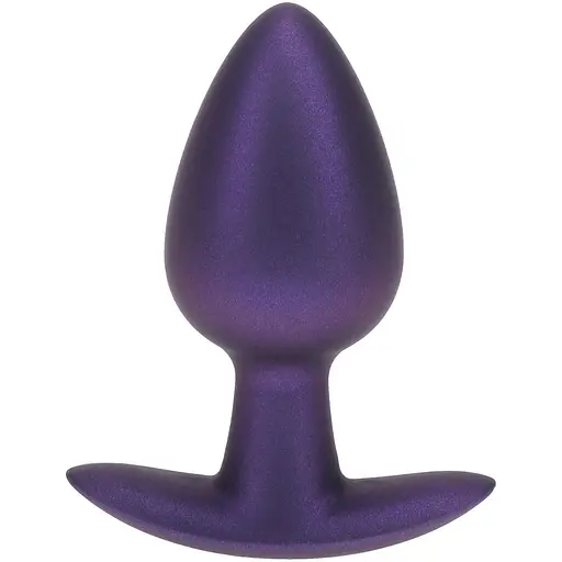 Анальна пробка Ouch! Smooth Anal Plug Metallic M 7.9 см (фіолетовий)