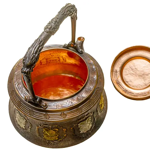 Чайник Newtea Восемь сокровищ медный 1.25 л - фото 11