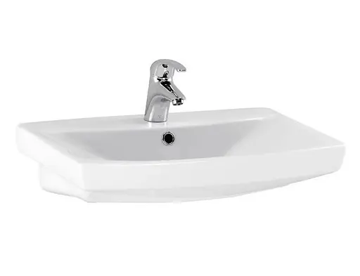 Умивальник меблевий Cersanit Carina 60 см з отвором Білий K31-006 30412 - фото 1