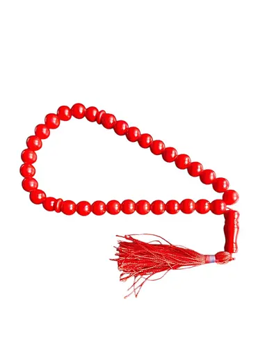 Чітки Корал червоний 33 намистини - фото 1