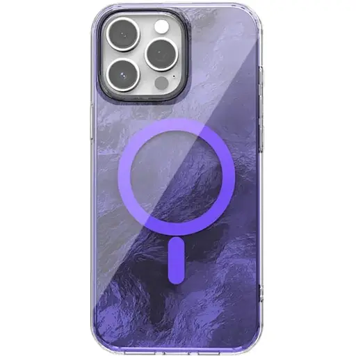 Чехол Epik TPU Shiny Mountain (MagFit) для Apple iPhone 12 Pro/12 (6.1) Purple - фото 1