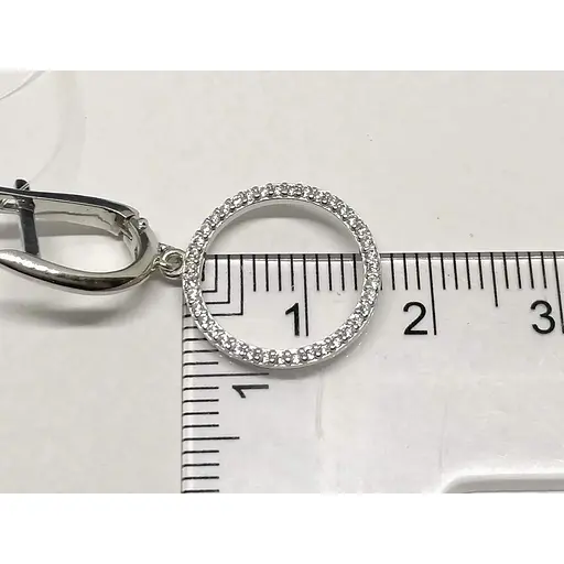 Серебряные серьги Qvaliz с фианитами. 90201205 - фото 4