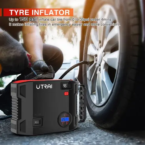 Автомобильное пусковое устройство Utrai 24000Mah 150Psi 2000A 4 в 1 - фото 6
