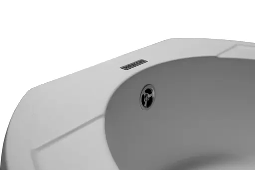 Кухонная мойка гранитная Miraggio Tuluza white 520x483x204 00210402, Белый - фото 3