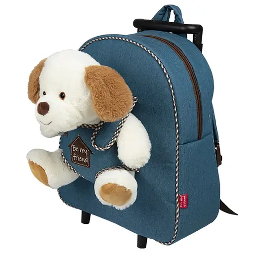 Дитячий рюкзак на колесах Perletti Toys Duff Dog з м'якою іграшкою (P13034) - фото 2