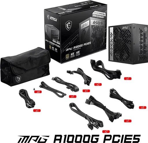 Блок питания MSI MPG A1000G PCIE5 (MPG A1000G PCIE5) Б/у,U1 - фото 5