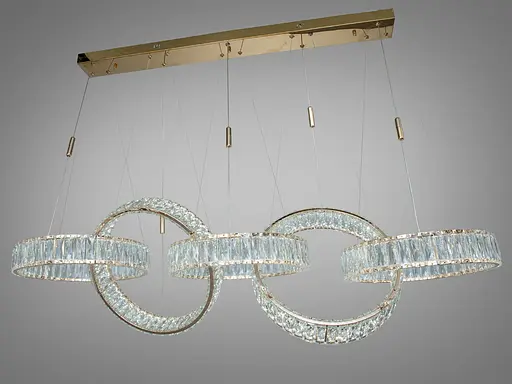 Світлодіодна люстра Romin Мебіус золото 92 Вт пульт - фото 3